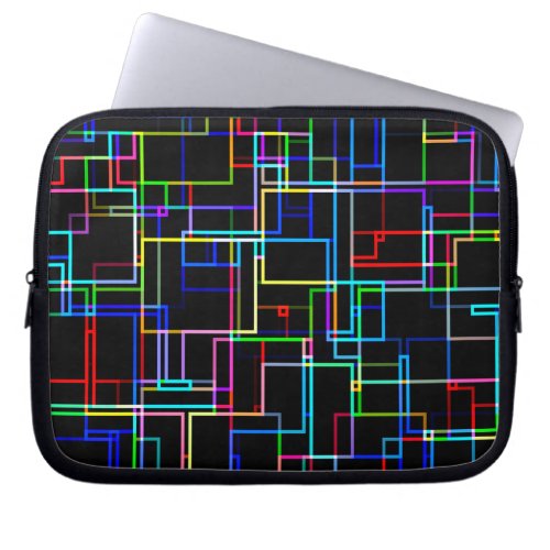 COOL Multicolored Striped Pattern Laptop Sleeve