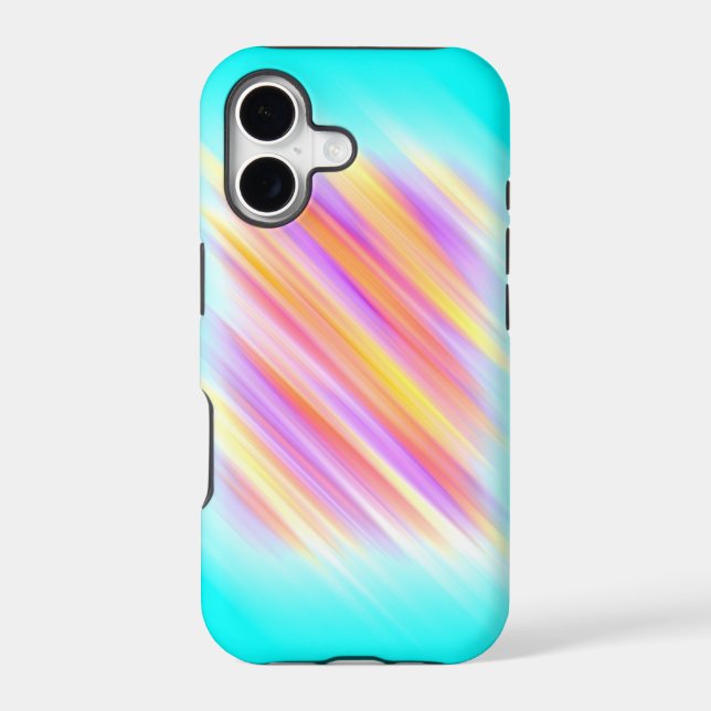 Cool Multicolored Stripes Iphone Case (Back)