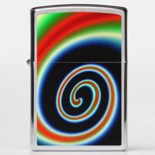 COOL Multicolored Swirl Zippo Lighter