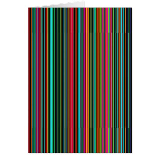 Cool Multicoloured Stripes Cards (Front)