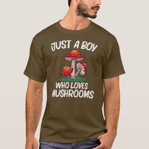 Cool Mushroom For Boys Kids Morel Mushroom T_Shirt