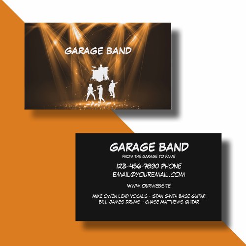 Cool Music Band Business Cards