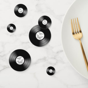Cool Music Design Custom Records Confetti