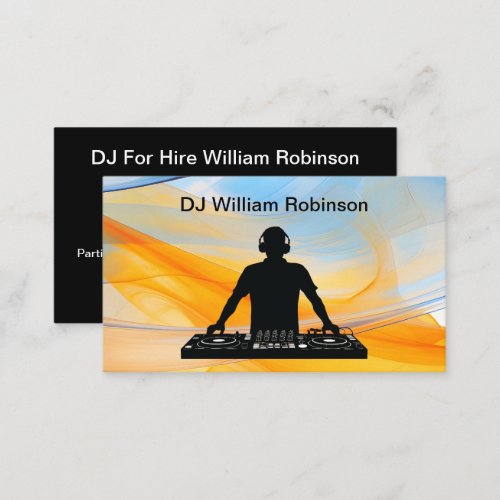 Cool Music DJ For Hire Business Card