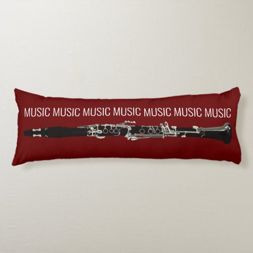 Cool Music Flute Theme Decorative Body Pillow