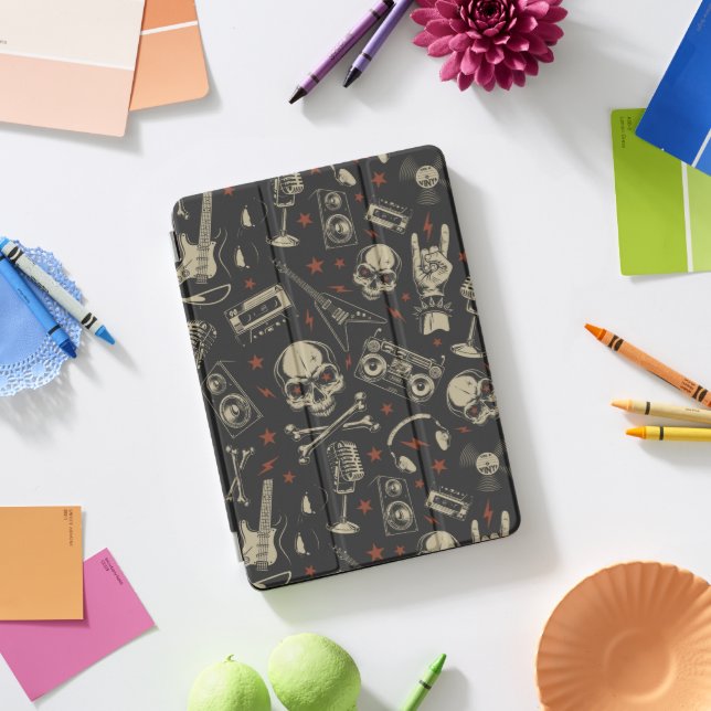 cool Music Lovers Pattern iPad Pro Cover (Desk)