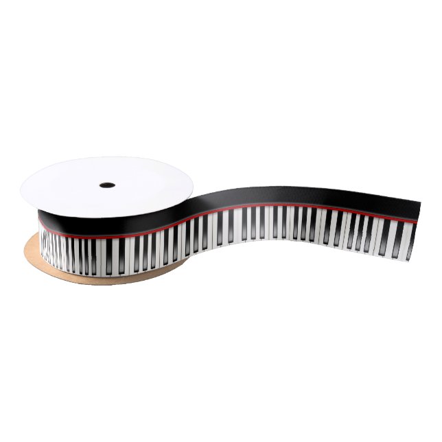 Cool Music lovers piano party gift ribbon (Spool)