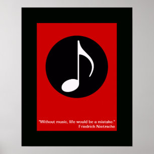 cool music note print for wall