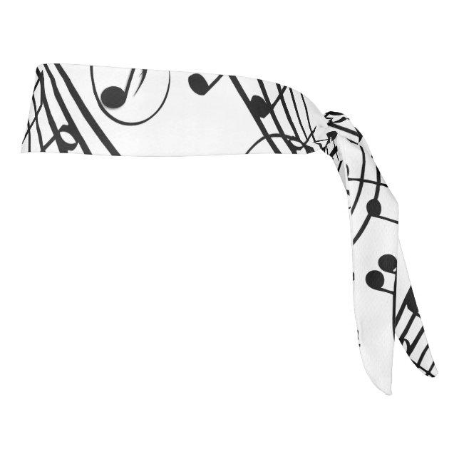 Cool Music Notes Tie Headband (Rotate 90)