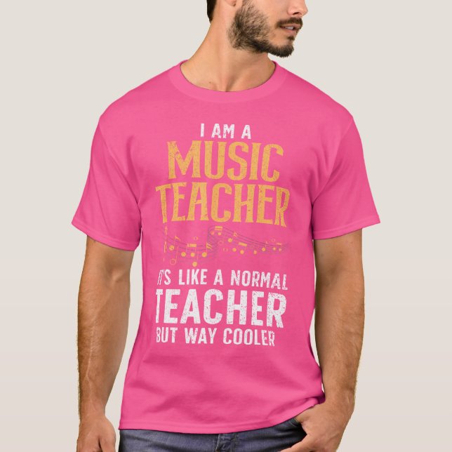 Cool Music Teacher Art For Men Women School Orches T-Shirt (Front)