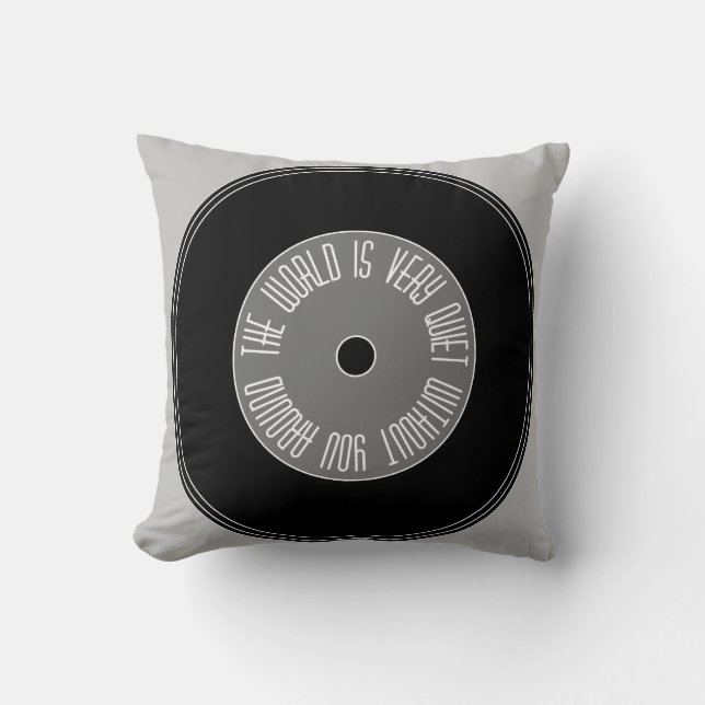 cool "music " throw pillow (Front)