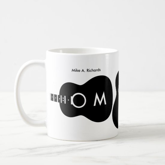 cool, musical and personalized coffee mug