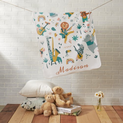 Cool Musical Band Baby Blanket