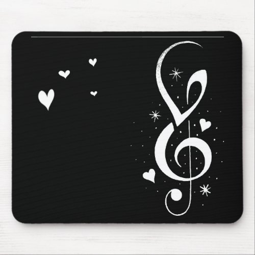 COOL MUSICAL NOTE MOUSE PAD