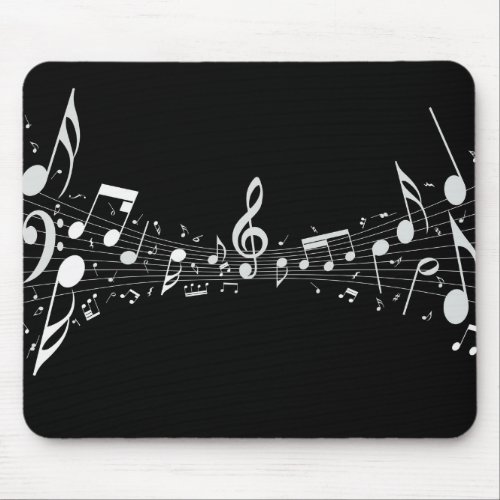 COOL MUSICAL NOTES MOUSE PAD