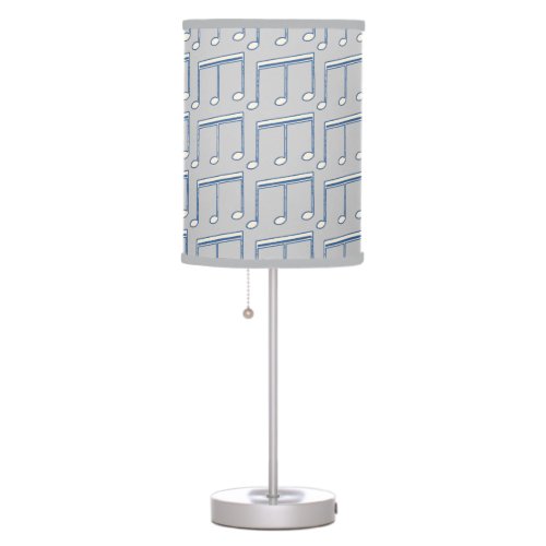 cool musical notes pattern table lamp