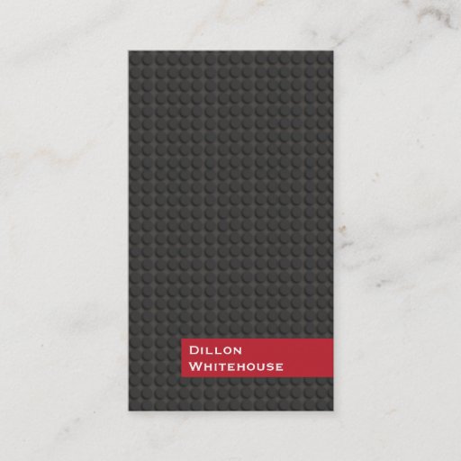 Customizable Cool Musician Black and Red Business Card