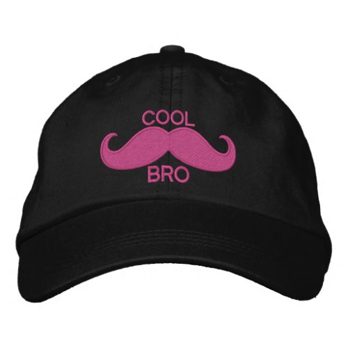 COOL Mustache BRO Embroidered Baseball Cap