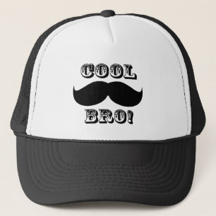 Cool Mustache Bro Trucker Hat