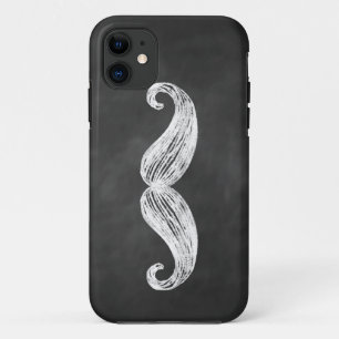 Cool Mustache on Chalkboard iPhone 5 Case-Mate ID 11 Case