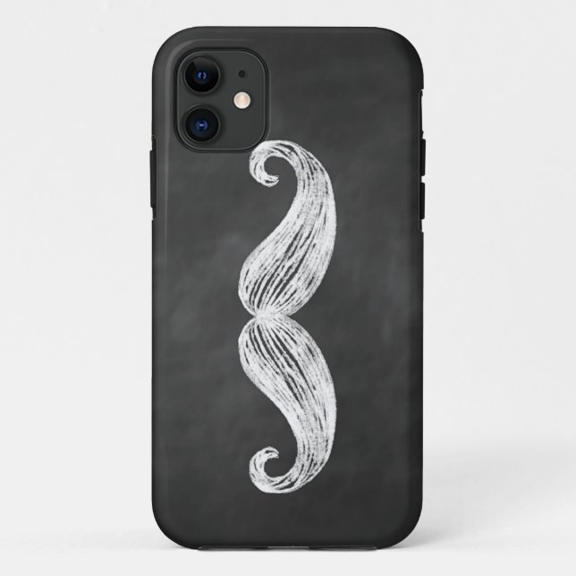 Cool Mustache on Chalkboard iPhone 5 Case-Mate ID Case (Back)