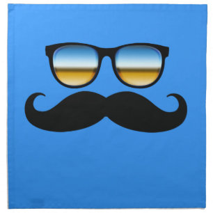 Cool Mustache under Shades Napkin