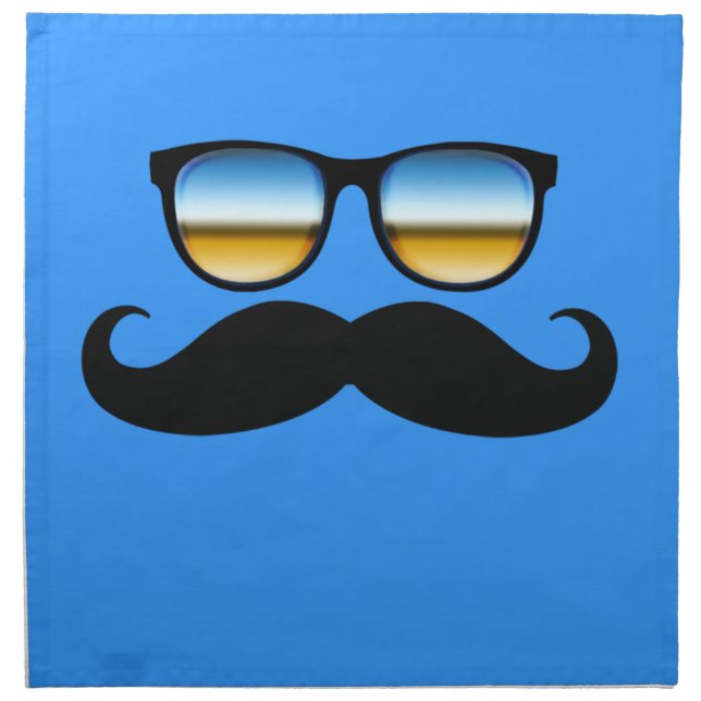 Cool Mustache under Shades Napkin (Front)