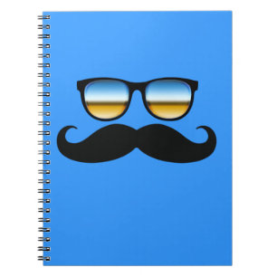 Cool Mustache under Shades Notebook