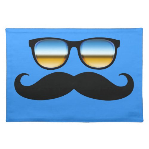 Cool Mustache under Shades Placemat