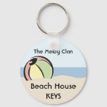 Cool &#39;n Colorful Beach Ball Keychain at Zazzle