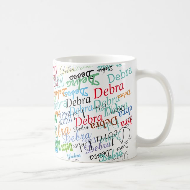 cool name pattern colorful and personalized coffee mug (Right)