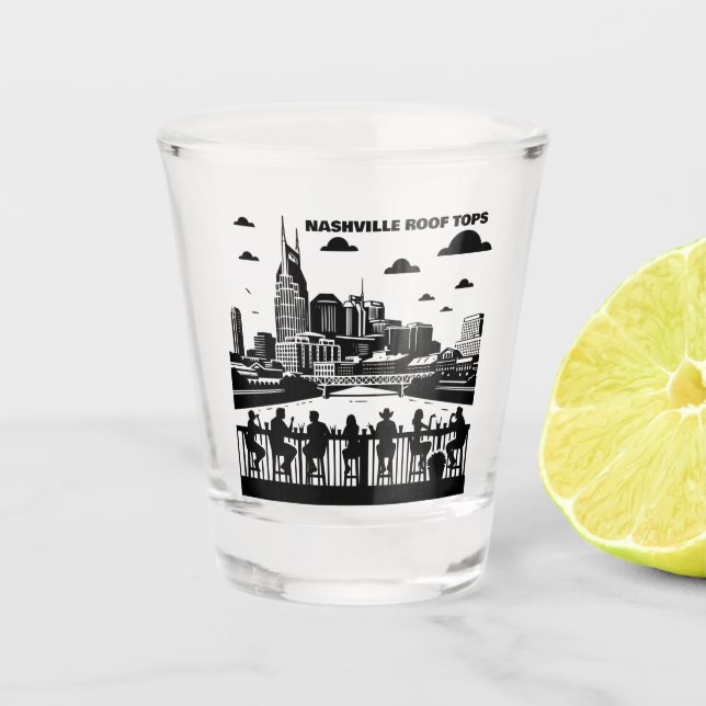 Cool Nashville Party Liquor Whiskey Bar/Shot glass (Front)