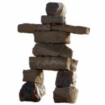 Cool Native American Inukshuk 2 Sculpted Gift Statuette<br><div class="desc">A mystical Native American Inukshuk Symbol of Power Magnet for history-lovers! This very cool image features a very recognisable Inuit Inukshuk or stone man (Cairn), used by Inuit Eskimo and other North American Indian tribes to show ways to safety and shelter in the wilderness. This incredible image makes a fab...</div>
