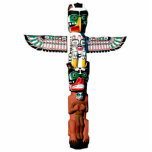 Cool Native American Totem Pole 4 Sculpted Magnet<br><div class="desc">A mystical Native American Symbol representing a carved Totem Pole makes a brilliant 3D Magnet for American & Haida cultures! 

25% of royalties from each sale made,  is donated to Defenders of Wildlife at: www.defenders.org</div>