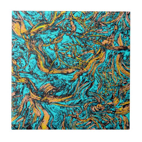 COOL Nature Abstract Art Ceramic Tile