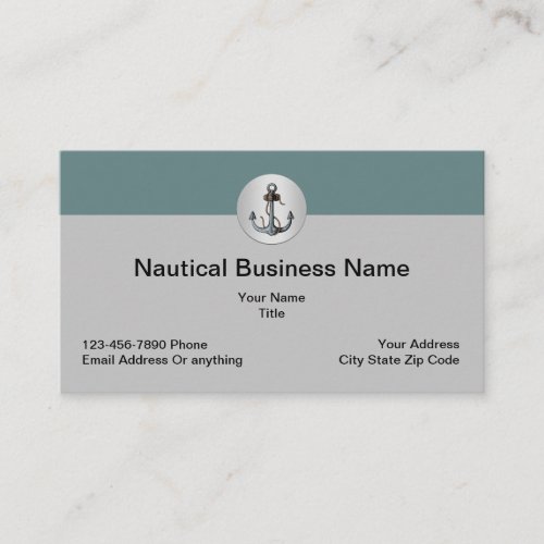 Cool Nautical And Coastal Theme Business Card