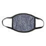 Cool Navy Blue Abstract Lines Men's Face Mask