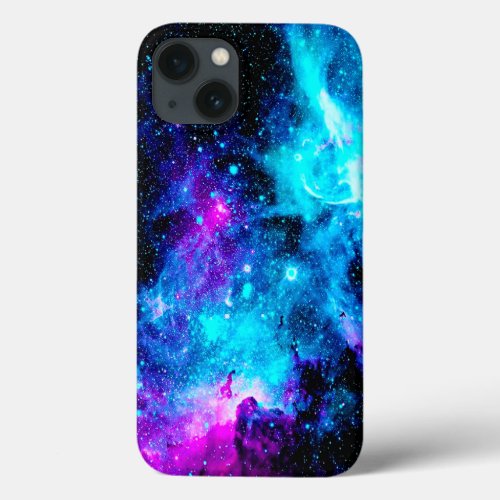 Cool Nebula Galaxy Colorful Stars iPhone 13 Case