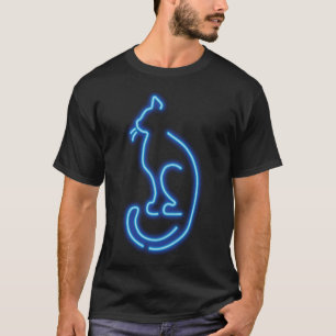 Cool Neon Cat T-Shirt