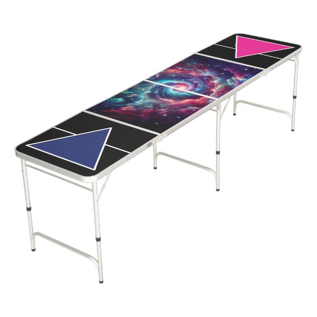 Cool Neon Custom Beer Pong Table (Angled)