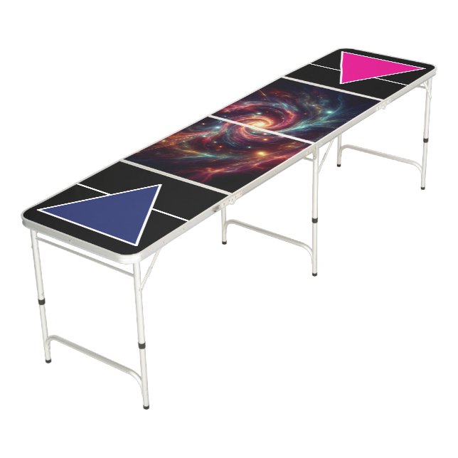 Cool Neon Custom Beer Pong Table (Angled)