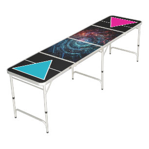 Cool Neon Custom Beer Pong Table