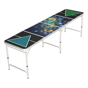 Cool Neon Custom Beer Pong Table