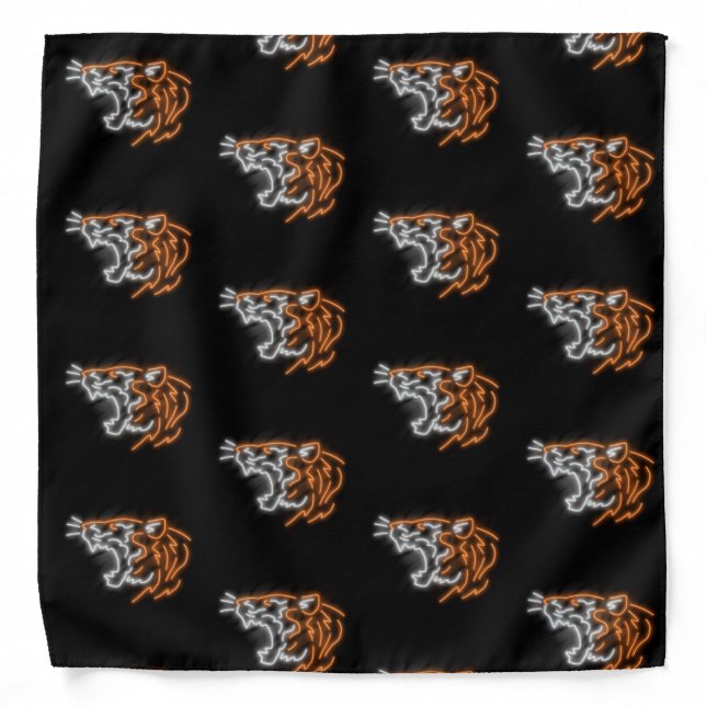 Cool Neon Tiger Bandana (Front)