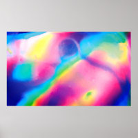 Cool Neon Unicorn Holographic Background