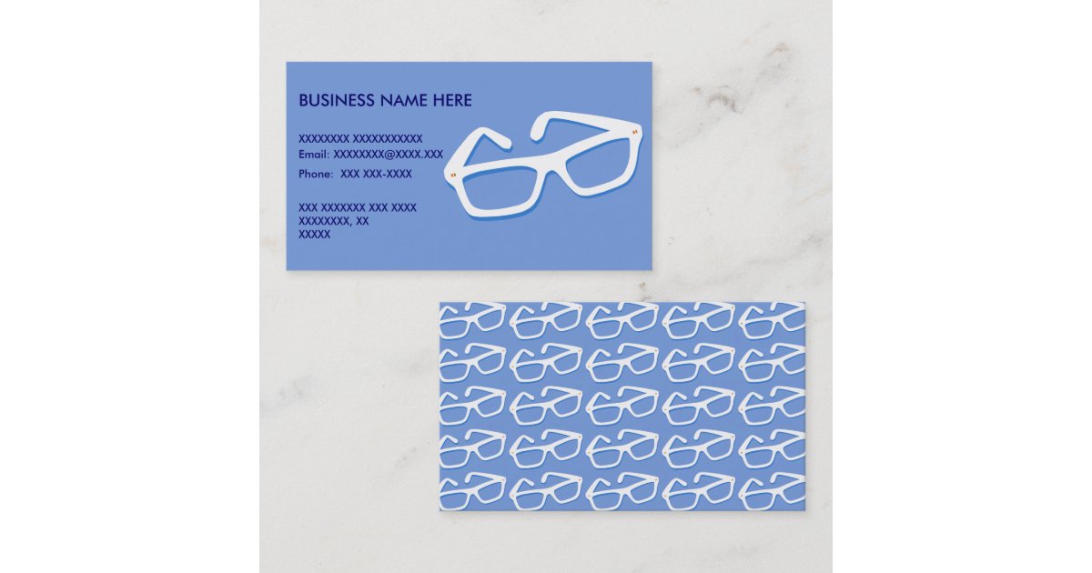 Cool Nerd Glasses Business Card Zazzle