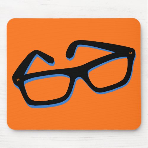 Cool Nerd Glasses Mouse Pad