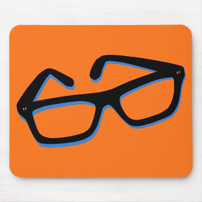 Cool Nerd Glasses Mouse Pad (Front)
