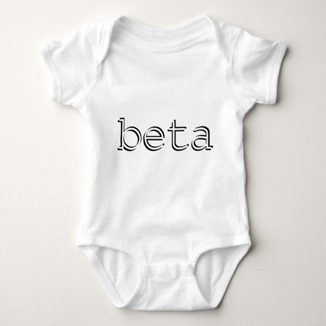 Cool nerdy beta baby baby bodysuit (Front)