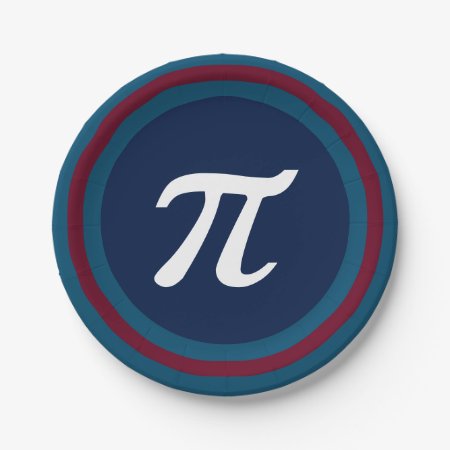 Cool Nerdy Geek Students Pi Day Party Paper Plates